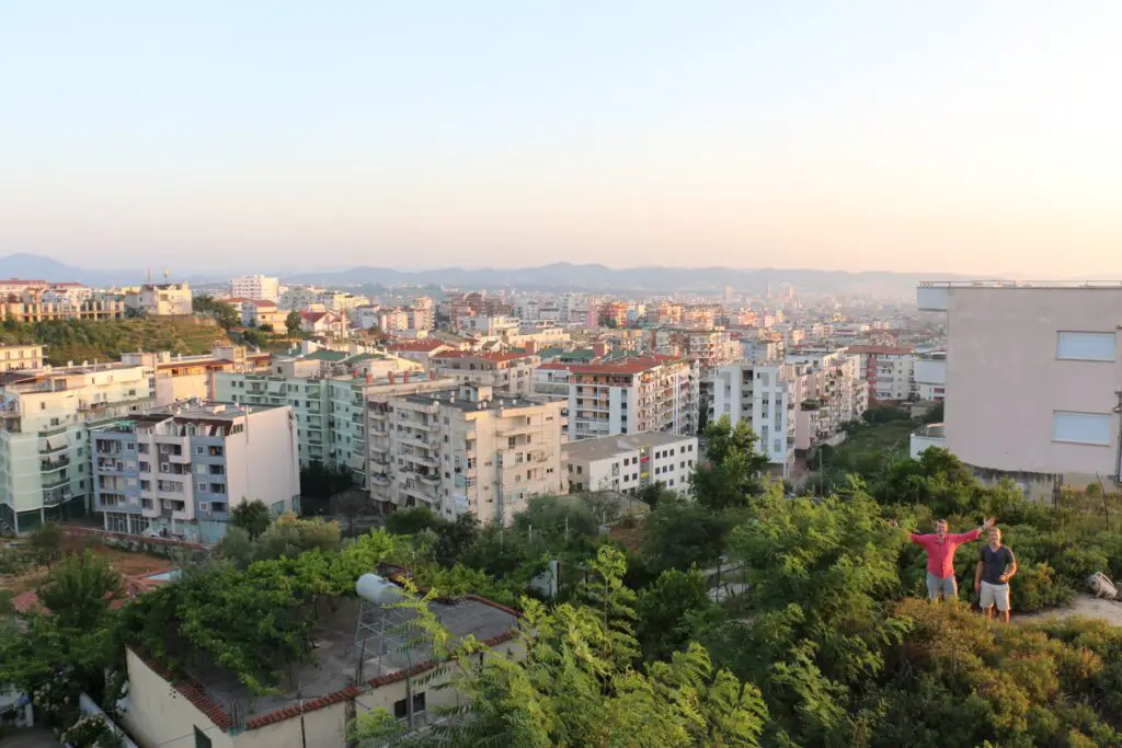 Sunset in Tirana Albania