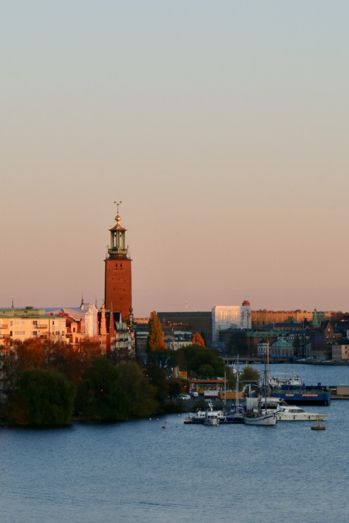 Stockholm City Hall Sunset