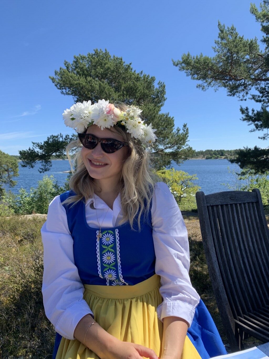 My wife in a Traditional Swedish dress