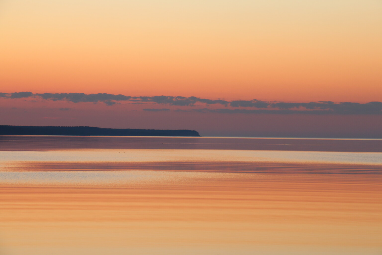Sunset in the Baltic Sea