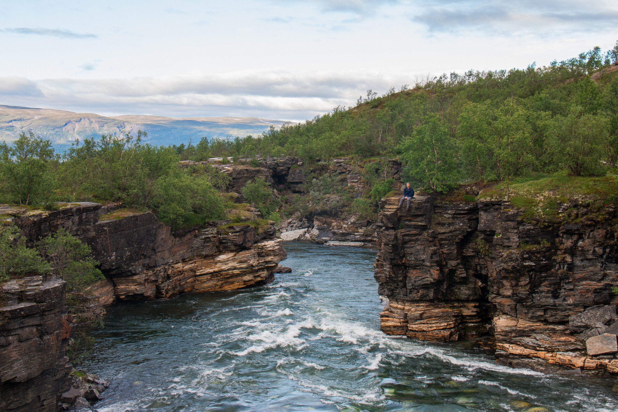 Beautiful Abisko River near STF Mountain Station